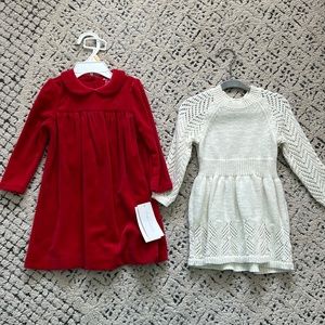 12m long sleeve dress duo